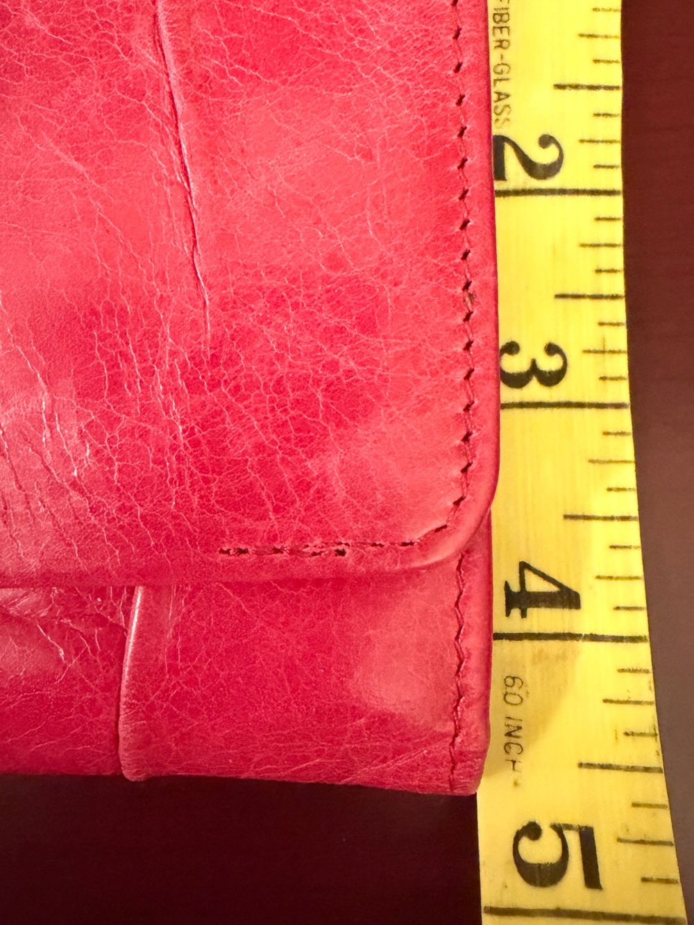 HOBO Hot Pink Foldover Clutch Wallet - Picture 4 of 4